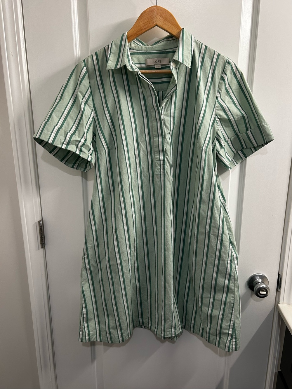 Loft Shirt Dress Sz M